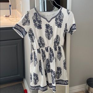 Navy and white beach dress